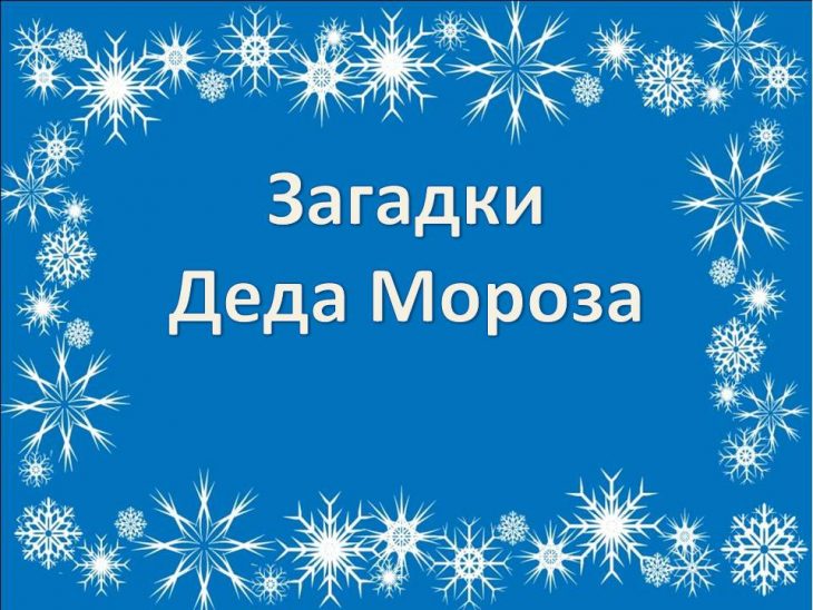 Загадки от Деда Мороза (40 штук)