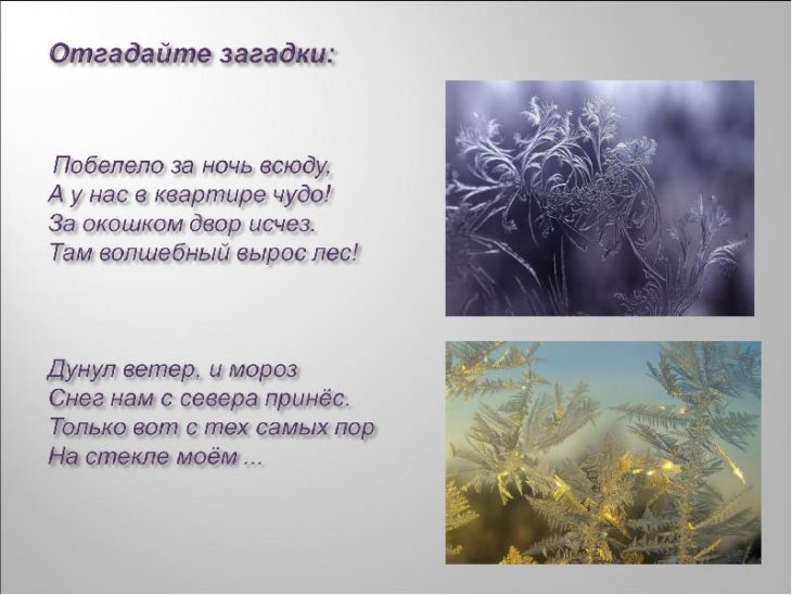 Загадки про морозный узор на окне (40 штук)