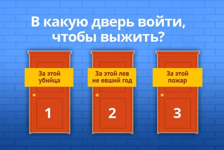 Загадка — Какую дверь выбрать, чтобы выжить