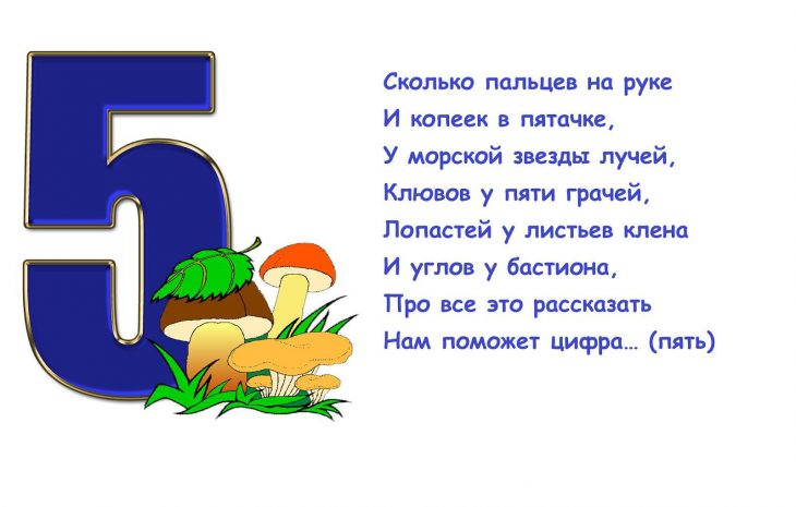 Загадки про цифру 5 (15 штук)
