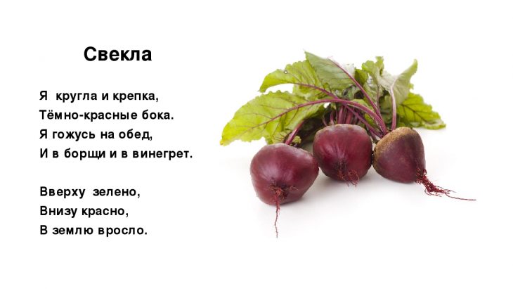 Загадки про свеклу (34 штуки)