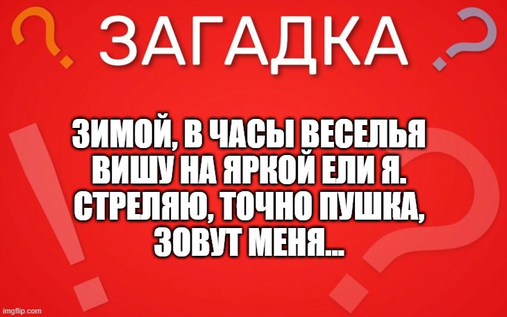 Зимой, в часы веселья вишу на яркой ели я — загадка