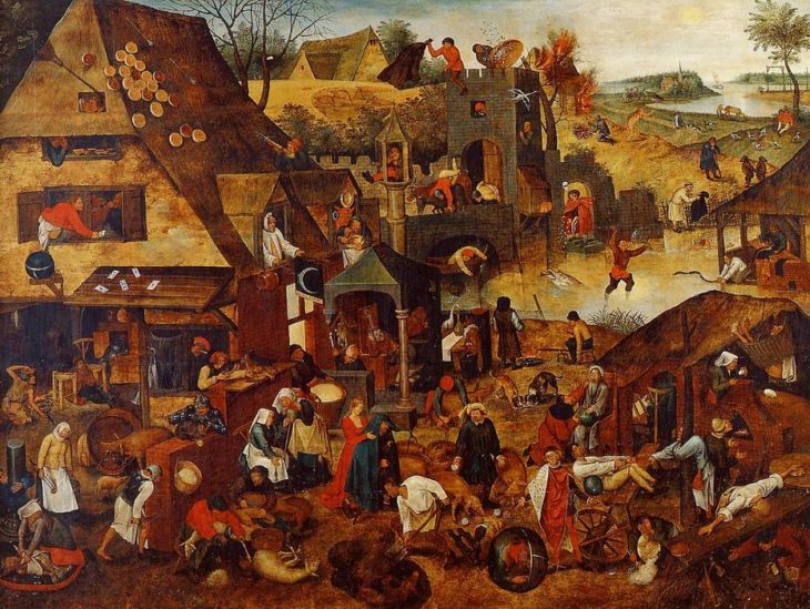 «Фламандские пословицы» Брейгеля  (85 пословиц)