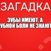 Зубы имеют, а зубной боли не знают.