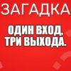 Один вход, три выхода.