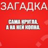 Сама кругла, А на ней копна.
