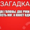 Две головы, Две руки и Шесть ног, а хвост один.